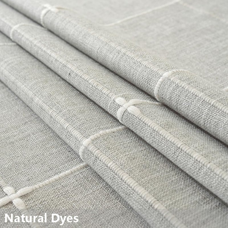 TruDelve Cotton Square Tablecloths 52x52 Inch Card Table Tablecloth Grey Fabric Farmhouse Tablecloth(Grey,52"x52",Square) - Image 3